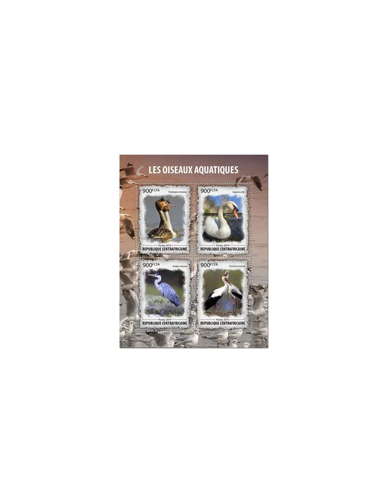 n° 6569/6572 - Timbre CENTRAFRIQUE Poste