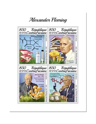 n° 6597/6600 - Timbre CENTRAFRIQUE Poste