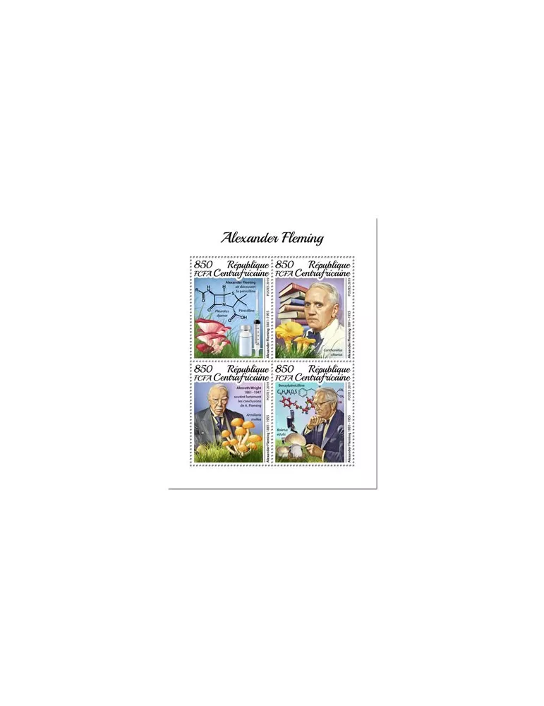 n° 6597/6600 - Timbre CENTRAFRIQUE Poste