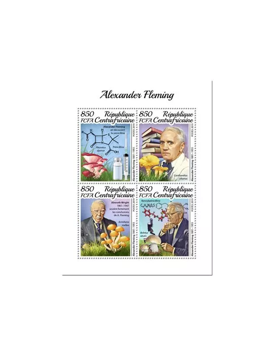 n° 6597/6600 - Timbre CENTRAFRIQUE Poste