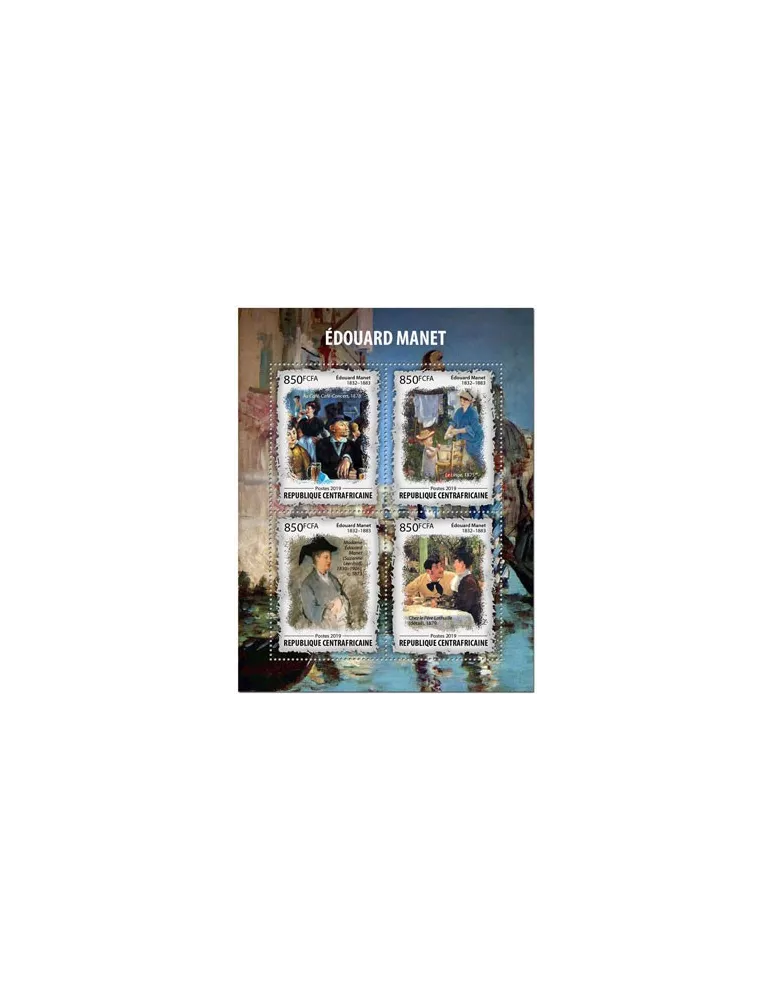 n° 6613/6616 - Timbre CENTRAFRIQUE Poste