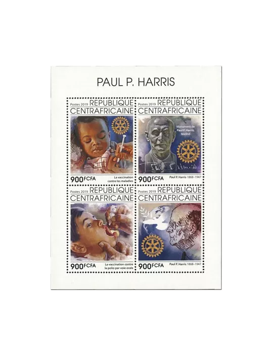 n° 6641/6644 - Timbre CENTRAFRIQUE Poste