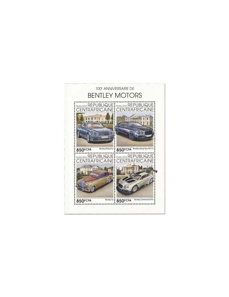 n° 6653/6656 - Timbre CENTRAFRIQUE Poste