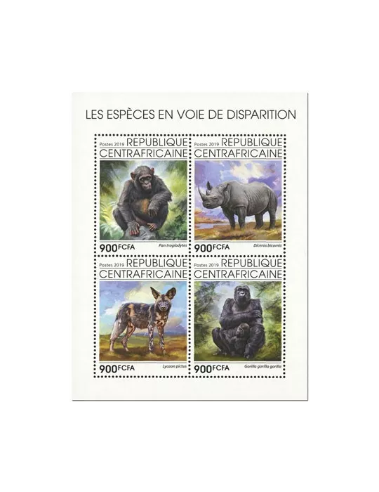 n° 6681/6684 - Timbre CENTRAFRIQUE Poste