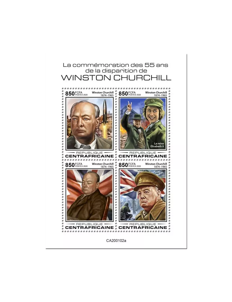 n° 6718/6721 - Timbre CENTRAFRIQUE Poste