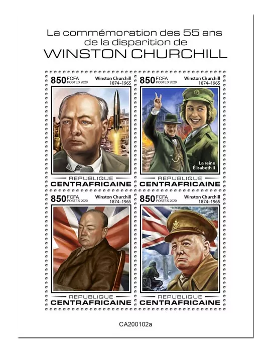 n° 6718/6721 - Timbre CENTRAFRIQUE Poste