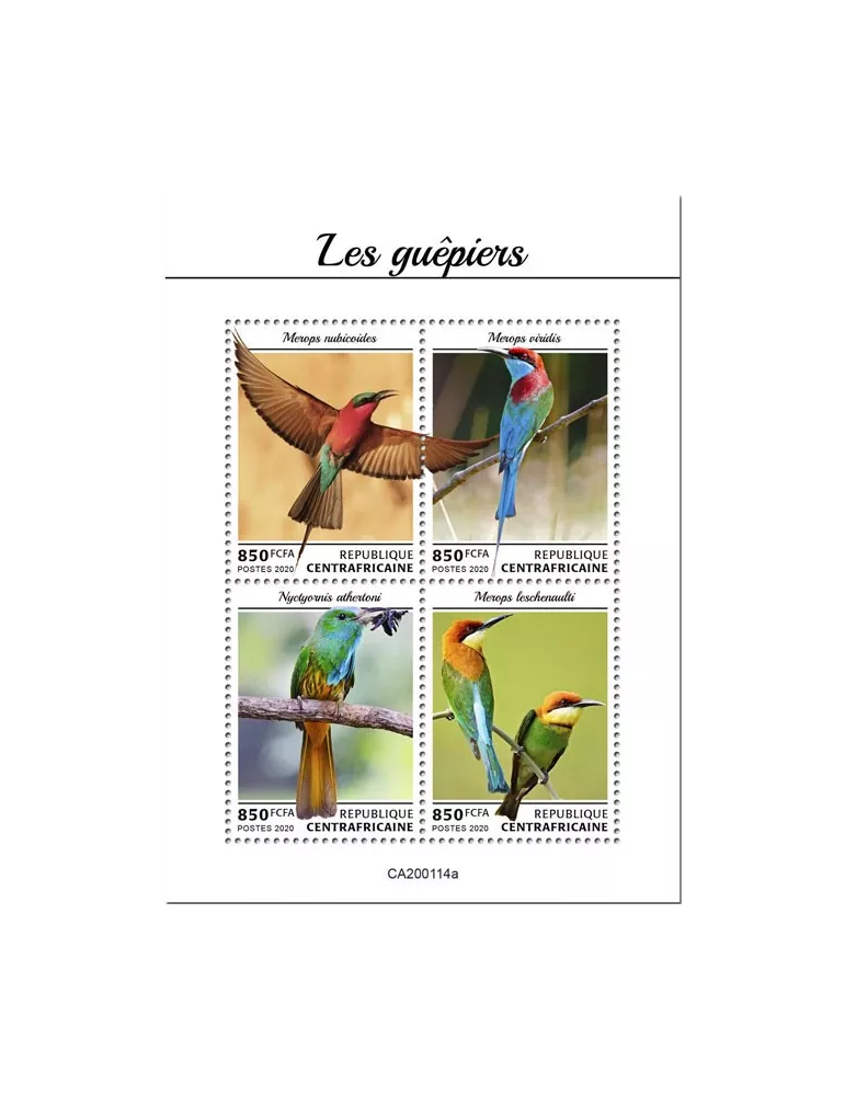 n° 6778/6781 - Timbre CENTRAFRIQUE Poste