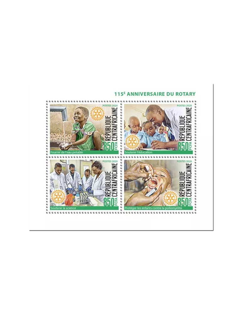 n° 6810/6813 - Timbre CENTRAFRIQUE Poste