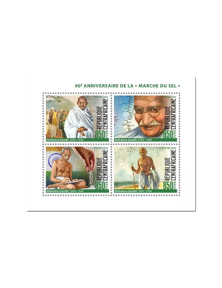 n° 6842/6845 - Timbre CENTRAFRIQUE Poste