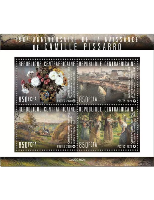 n° 6854/6857 - Timbre CENTRAFRIQUE Poste