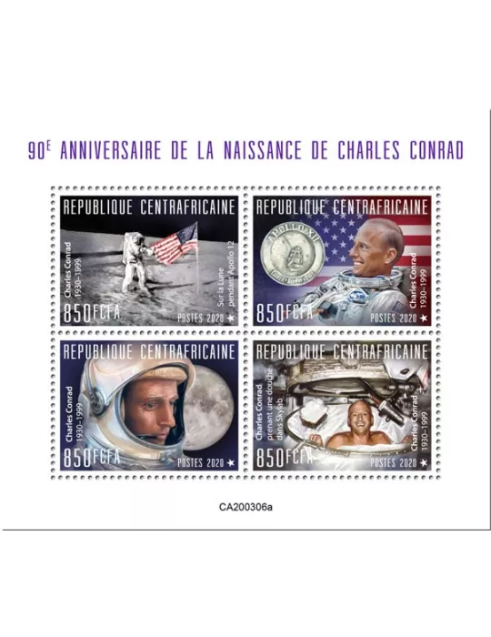 n° 6870/6873 - Timbre CENTRAFRIQUE Poste