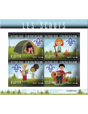 n° 6886/6889 - Timbre CENTRAFRIQUE Poste