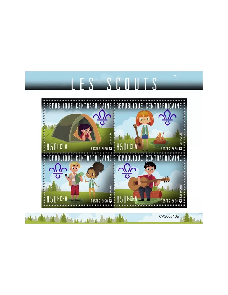 n° 6886/6889 - Timbre CENTRAFRIQUE Poste