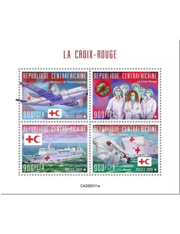 n° 6890/6893 - Timbre CENTRAFRIQUE Poste