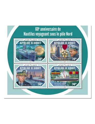 n° 2293/2296 - Timbre DJIBOUTI Poste