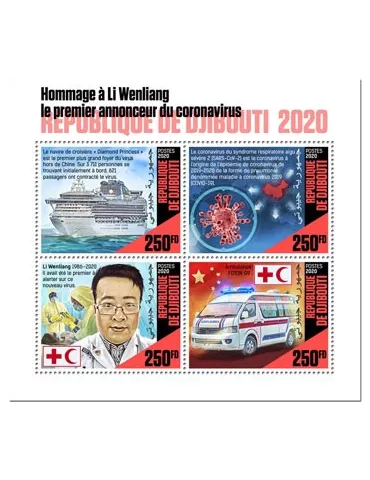 n° 2928/2931 - Timbre DJIBOUTI Poste