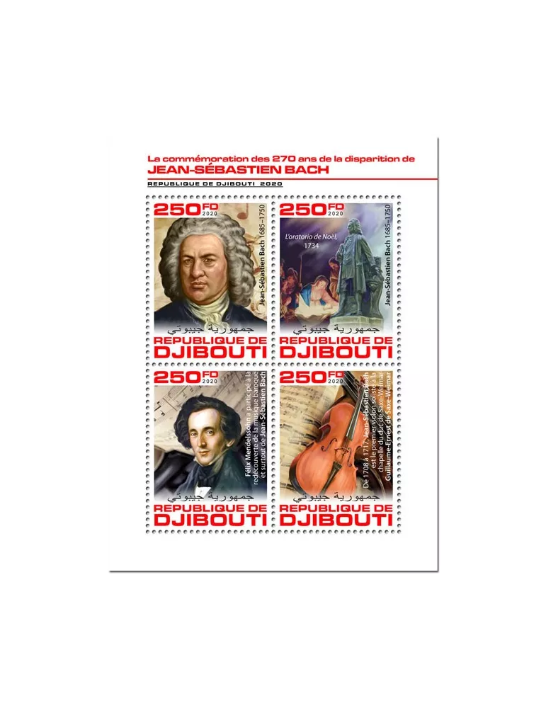 n° 2952/2955 - Timbre DJIBOUTI Poste