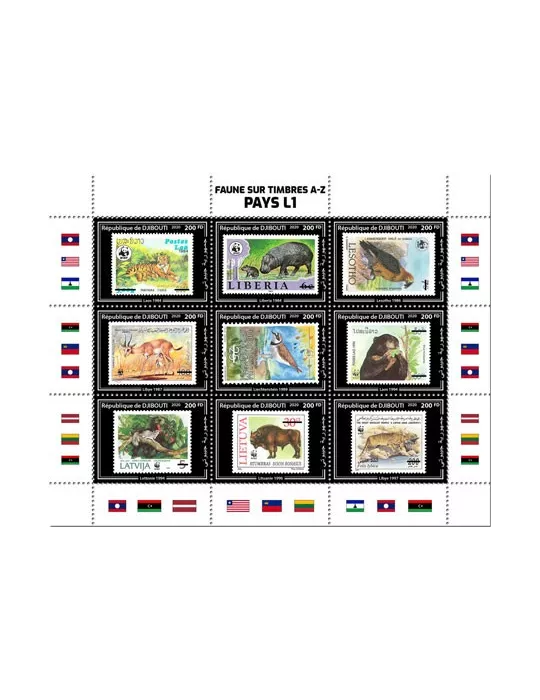 n° 3095/3103 - Timbre DJIBOUTI Poste