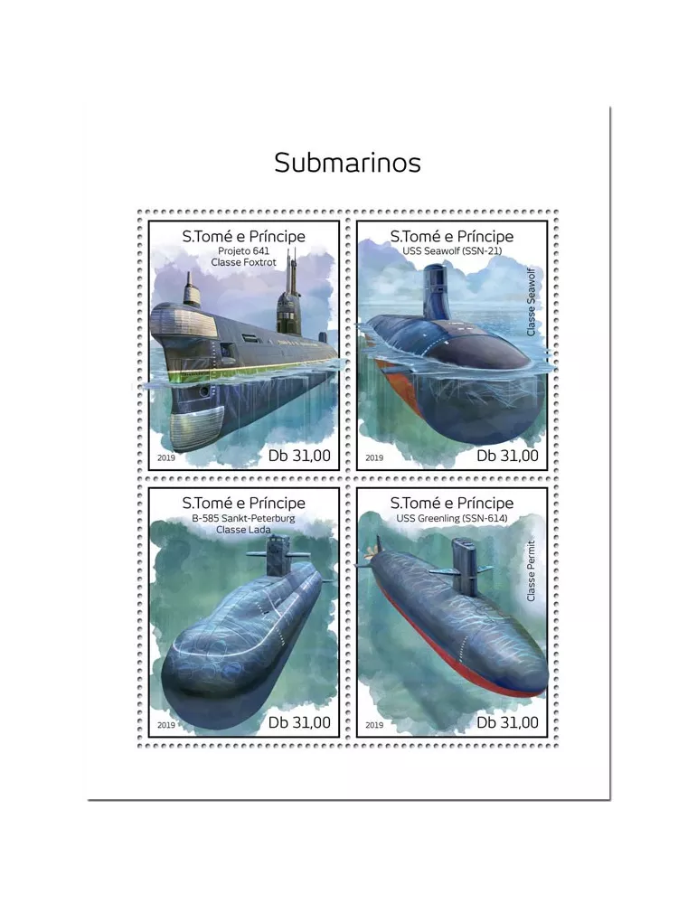 n° 6620/6623 - Timbre SAINT-THOMAS ET PRINCE Poste