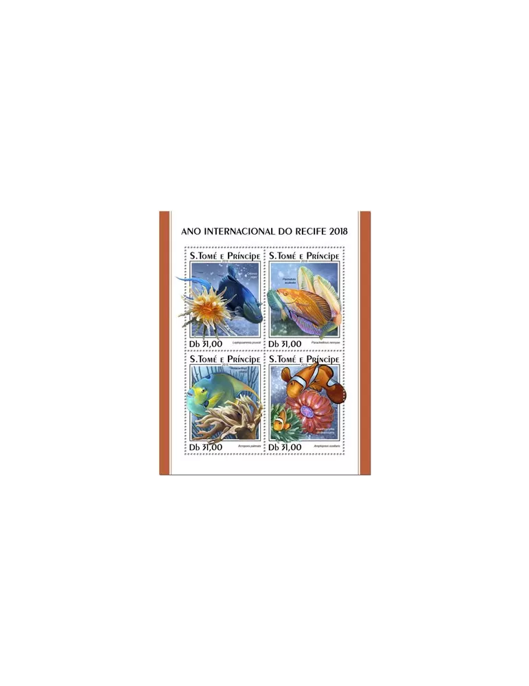 n° 6229/6232 - Timbre SAINT-THOMAS ET PRINCE Poste