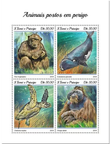 n° 6233/6236 - Timbre SAINT-THOMAS ET PRINCE Poste