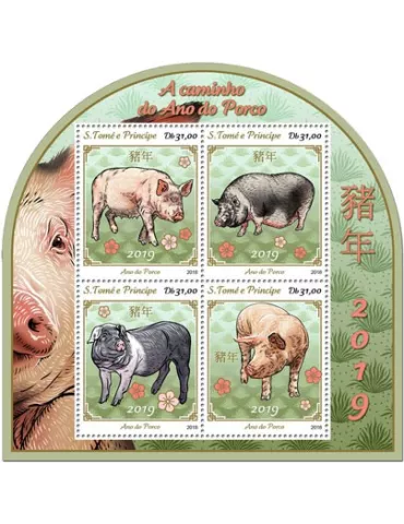 n° 6281/6284 - Timbre SAINT-THOMAS ET PRINCE Poste