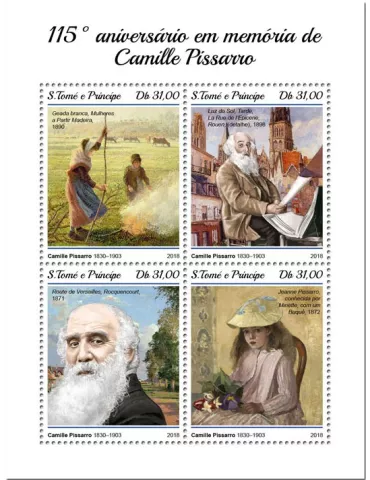 n° 6349/6352 - Timbre SAINT-THOMAS ET PRINCE Poste