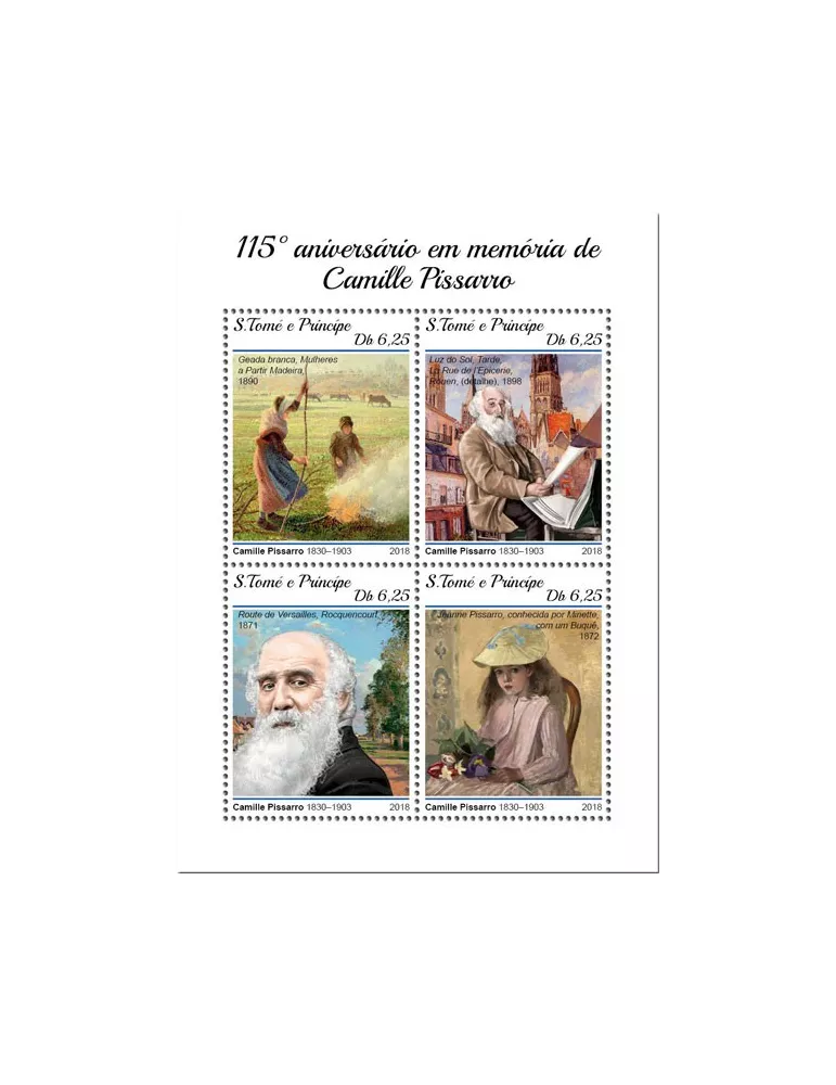 n° 6353/6356 - Timbre SAINT-THOMAS ET PRINCE Poste