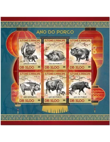 n° 6570/6575 - Timbre SAINT-THOMAS ET PRINCE Poste