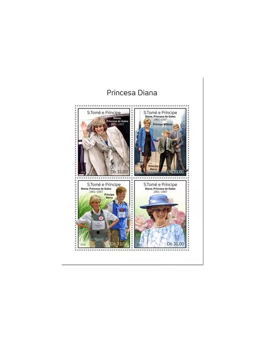 n° 6580/6583 - Timbre SAINT-THOMAS ET PRINCE Poste