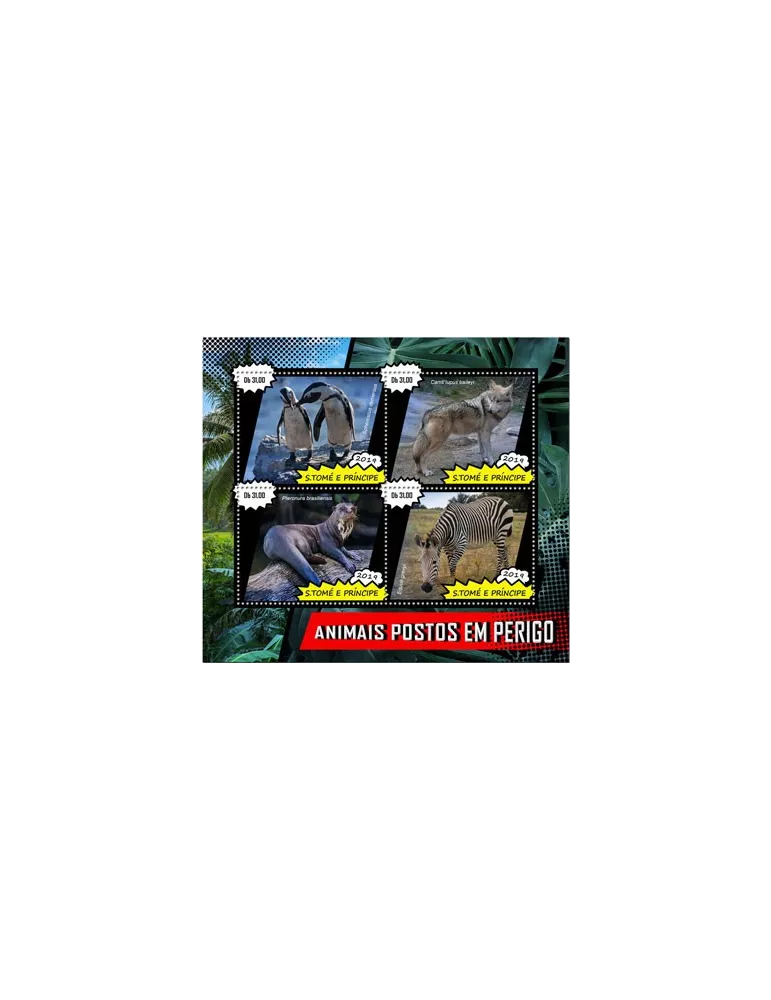 n° 6667/6670 - Timbre SAINT-THOMAS ET PRINCE Poste