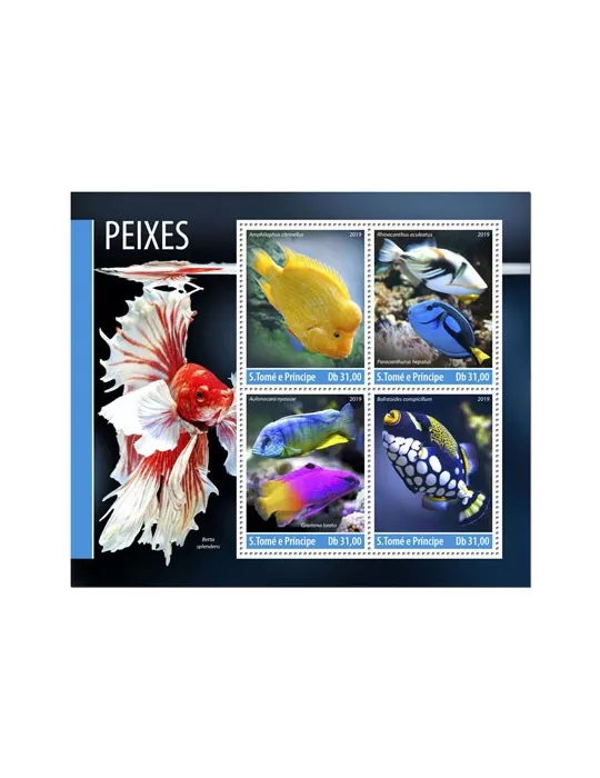 n° 6815/6818 - Timbre SAINT-THOMAS ET PRINCE Poste