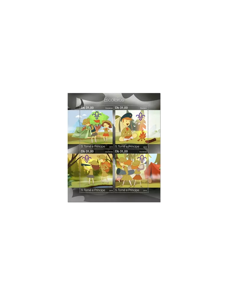 n° 6872/6875 - Timbre SAINT-THOMAS ET PRINCE Poste
