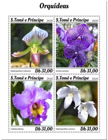 n° 7012/7015 - Timbre SAINT-THOMAS ET PRINCE Poste