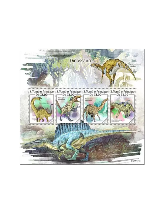 n° 7016/7019 - Timbre SAINT-THOMAS ET PRINCE Poste