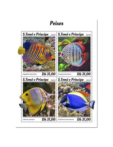 n° 7028/7031 - Timbre SAINT-THOMAS ET PRINCE Poste