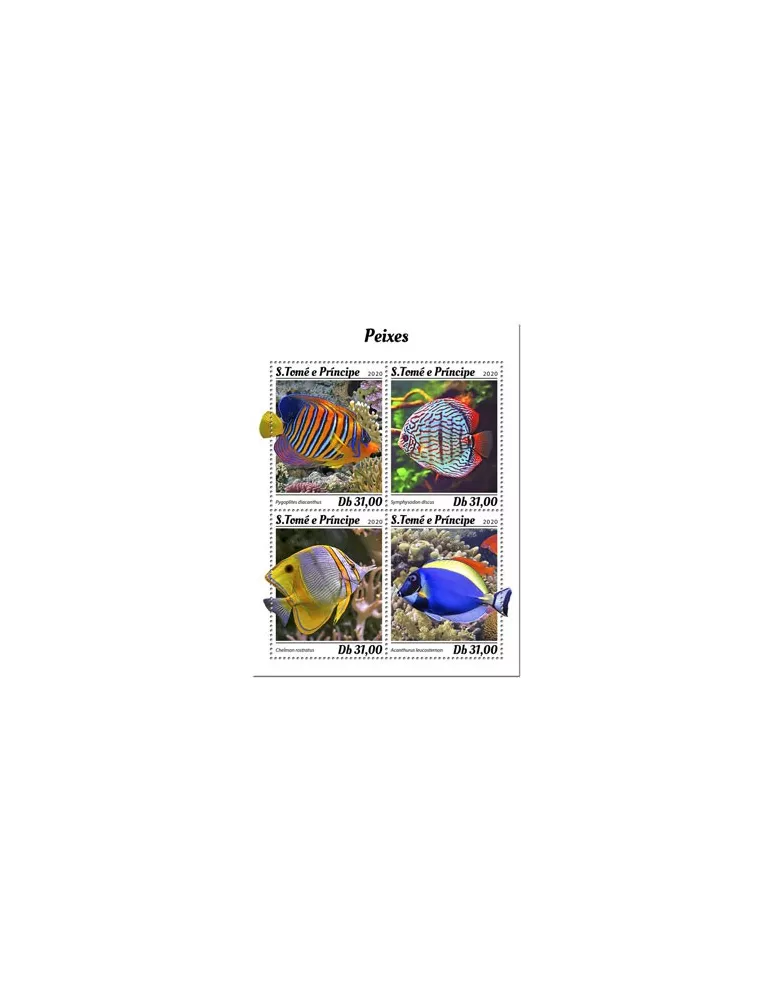 n° 7028/7031 - Timbre SAINT-THOMAS ET PRINCE Poste