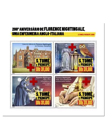 n° 7040/7043 - Timbre SAINT-THOMAS ET PRINCE Poste