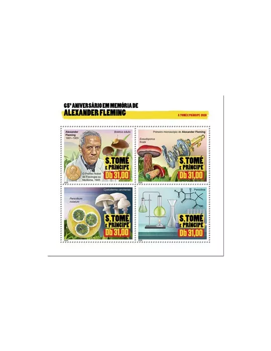 n° 7052/7055 - Timbre SAINT-THOMAS ET PRINCE Poste