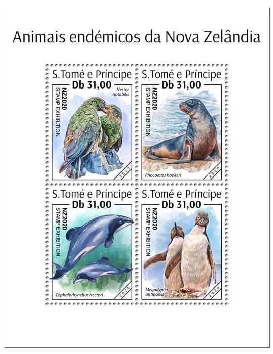 n° 7084/7087 - Timbre SAINT-THOMAS ET PRINCE Poste