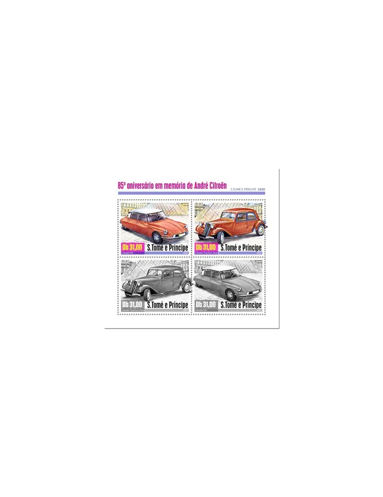 n° 7124/7127 - Timbre SAINT-THOMAS ET PRINCE Poste