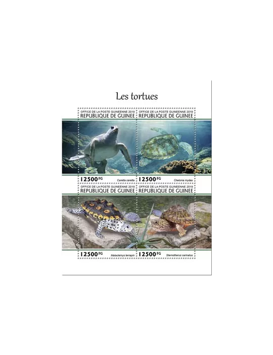 n° 10163/10166 - Timbre GUINEE Poste