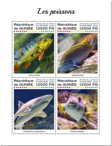 n° 10275/10278 - Timbre GUINEE Poste