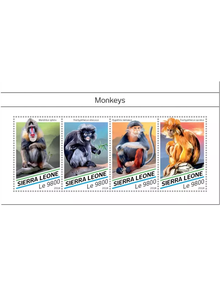 n° 8033/8036 - Timbre SIERRA LEONE Poste