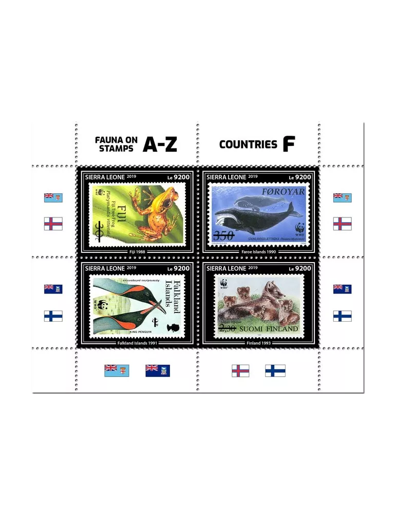 n° 9340/9343 - Timbre SIERRA LEONE Poste