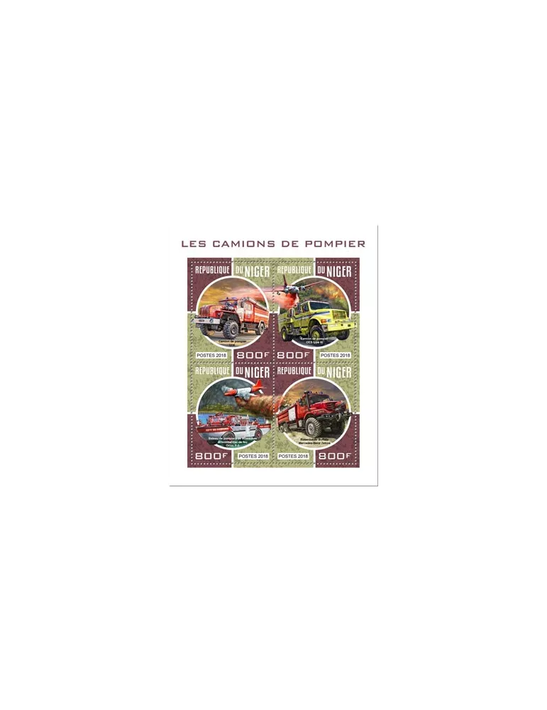 n° 4609/4612 - Timbre NIGER Poste