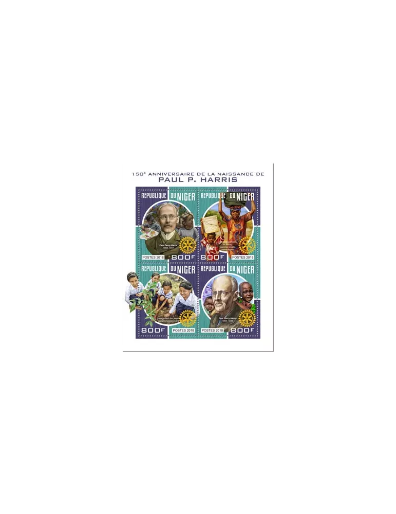 n° 4629/4632 - Timbre NIGER Poste