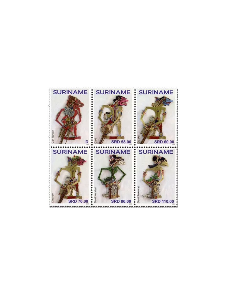 n° 3339/3344 - Timbre SURINAM Poste