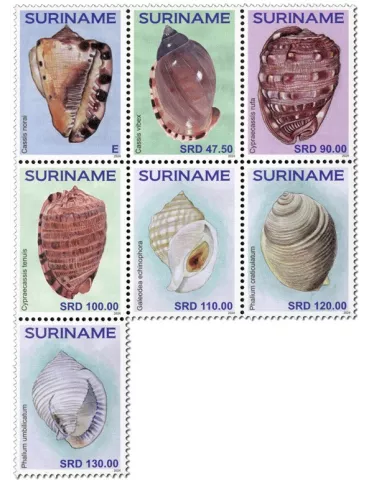 n° 3365/3371 - Timbre SURINAM Poste