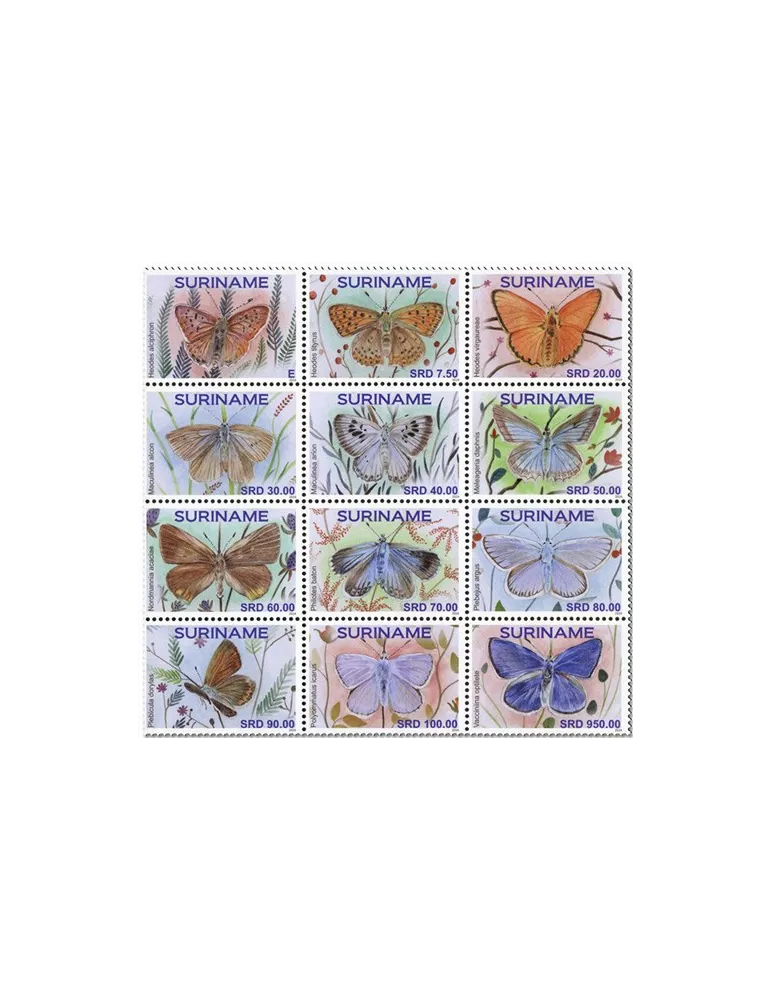 n° 3377/3388 - Timbre SURINAM Poste